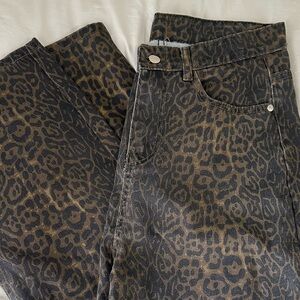 Leopard jeans from Amazon